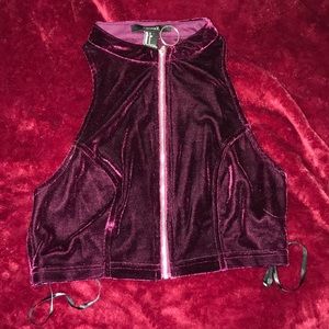 Velvet crop tank !